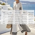 thumbnail image 3 of LEKWK Linen Sets for Women 2 Piece Casual Striped Crewneck Short Sleeve Tops and Wide Leg Palazzo Pants Summer Fashion Beach Vacation Resort Wear, 3 of 5