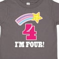 thumbnail image 4 of Inktastic 4th Birthday 4 Year Old Girls Rainbow Star Girls Toddler T-Shirt, 4 of 5