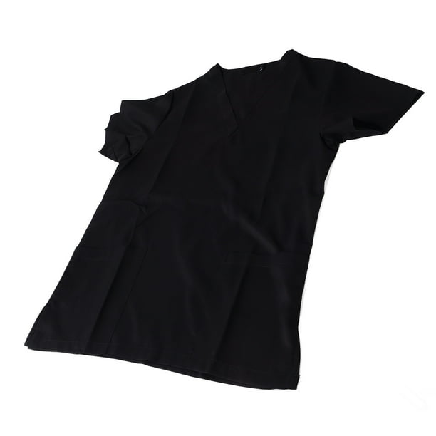 Traje de Trabajo Médico Elástico Transpirable Profesional Cuello en V Frontal Manga Corta Enfermera Top Uniforme para Mujeres Hombres Salón de Belleza ANGGREK Otros