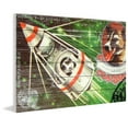 thumbnail image 2 of Marmont Hill ''Dogs in Space'' Graphic Art on Wood, 2 of 5
