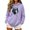 A02-Purple, variant on LEKWK Womens Hoodies Funny Animal Graphic Long Sleeve Cute Athletic Tops Long Sleeve Drawstring Cozy Fall Sweatshirt with Pocket