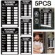 thumbnail image 5 of DQrwqpou Señal Horario Comercial Señales Horas Operación para Ventana / Puerta (negro), 5 of 8