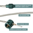 thumbnail image 3 of Adaptateur de Butane Adaptateur de Cartouche de Propane vers Filetage Adaptateur de Réchaud de Camping Tuyau d'Extension Entrée de Petit Réservoir EN417 Sortie de Valve Lindal, 3 of 8