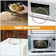 thumbnail image 3 of OUNONA Microwave Oven Turntable Ring Roller Glass Flat Plate Support Tray Rotating Holder With Wheels Rotating Ring Roller Round Replacement Wheel, 3 of 8