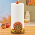 thumbnail image 2 of QUEST -Hand-Painted Fall Turkey Paper Towel Holder, 2 of 3