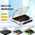 thumbnail image 2 of Portable CD Player with Bluetooth 5.3, Rechargeable Players with Speaker, LCD Screen Display, Timer, Repeat Modes, Portable Remote Controls External Playback Function Desktop Music Player (pink), 2 of 8