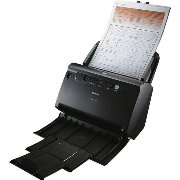 Canon imageFORMULA DR-C230 Sheetfed Scanner - 600 dpi Optical - 24-bit Color - 8-bit Grayscale - 30 ppm (Mono) - 30 ppm (Color) - Duplex Scanning | Bundle of 5 Each
