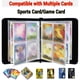 thumbnail image 2 of Carpeta para tarjetas coleccionables con capacidad para 400 tarjetas, 50 fundas extraíbles Carpeta para tarjetas coleccionables para la mayoría de tarjetas de juego de tamaño estándar, 2 of 6