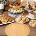thumbnail image 4 of Bamboo Bread Plate Desktop Storage Tray Bamboo Snack Plate Dried Fruit Plate Bamboo Serving Tray, 4 of 9