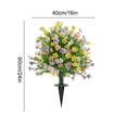 thumbnail image 3 of Amzcrzy P Lastic Simulation Ground Planted Trees Spring and Summer Artificial Imitation Rose Flowers for Ground Planting In Outdoor Gardens Courtyards and Porch Decorations Home Decor Home Decor, 3 of 6