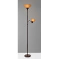thumbnail image 3 of Mainstays 72'' Brown Combo Floor Lamp with Reading Light, Modern Design, 3 of 8