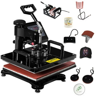 VIVOHOME Upgraded 5 in 1 Combo Multifunctional Swing Away Clamshell Printing Sublimation Heat Press Transfer Machine for T-Shirt Hat Cap Mug Plate 15