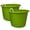 Bold Lime, variant on Homz 17 Gallon Indoor Outdoor Storage Bucket with Handles, Blue (2 Pack)