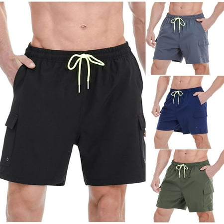 Akafmk Summer Cargo Shorts for Men Casual Work Shorts Relaxed Loose Fitting Twill Chino Shorts Fishing Camping Casual Golf Workwear Shorts Sizes S-3XL