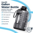 thumbnail image 2 of Aquafit Botella De Agua De 1 Galón Con Marcador De Tiempo – Pajita Y Tapa Para Chupete – Botella De Agua De Gimnasio Sin Bpa Con Pajita – Jarra Grande De Un Galón (Forest Fade 128 Oz – 2 Tapas), 2 of 5