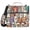 Alpaca Llama Animal Faces, variant on 3 Ring Zipper Binder with Shoulder Strap Waterproof Trapper Keeper 2 Inch D-Ring 500 Sheets Capacity Little Beautiful Daisy Flower