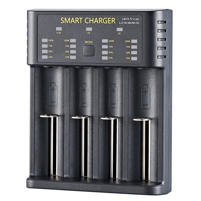 Matsuzay de inteligente de 4 ranuras, accesorios de adaptador de carga de celdas, de recargable de litio , nuevo Cargadores de dispositivos electrónicos específicos