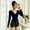 Navy, variant on Tops For Women V Neck Long Sleeve Belted Blouse Pleated Front Slim Fit Casual Top Brown XL