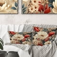 thumbnail image 3 of Designart "Antique White Bohemian Floral Joy I" Floral Printed Throw Pillow, 3 of 5
