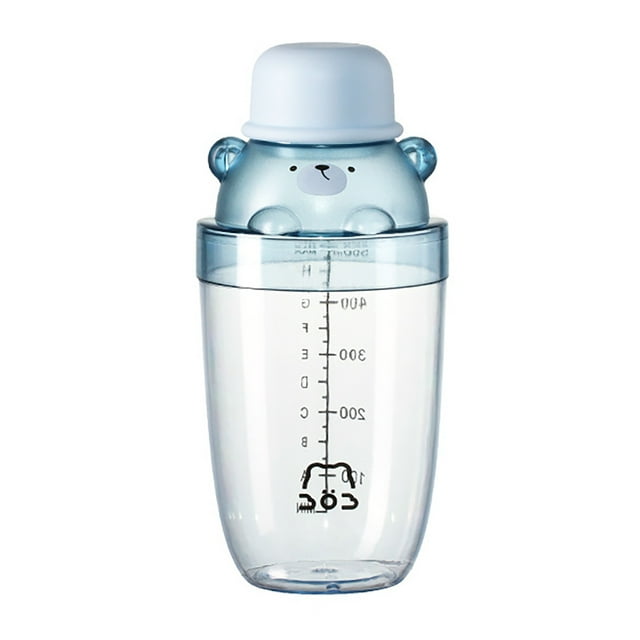 Coctelera de plástico portátil para mezclar bebidas, botella, barra, herramienta para mezclar vino, martini, leche, té, margarita, azul, 500 ml