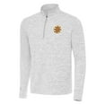 thumbnail image 2 of Men's Antigua Gray Boston Bruins Cause Quarter-Zip Jacket, 2 of 3