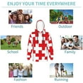 thumbnail image 5 of Lsque Red Cross 1 Patten Youth Hoodie Sweatshirt Pullover with Kangaroo Pocket Boys and Girls Hoodie Warm Hoodie for Kids-Large, 5 of 6