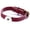 Crimson Red, variant on Snap Jewelry Leather Bracelet with Adjustable Buckle in Navy Blue for 18MM Charm Buttons