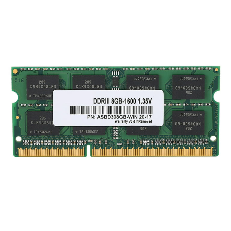 Solitario De hecho Condicional Laptop RAM, Laptop Memory RAM DDR3 1600MHZ With DRAM Chips For Laptop For  Computer - Walmart.com