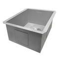 thumbnail image 6 of Ruvati 14-inch Undermount 16 Gauge Zero Radius Bar Prep Kitchen Sink Single Bowl, 6 of 14