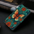 thumbnail image 4 of TECH CIRCLE For MOTO G Power 2023 Case,Premium PU Leather Funny Pattern Flip Wallet Case Cover with Card Slots Kickstand Women Girls Case for MOTO G Power 2023 6.5",Butterfly, 4 of 6
