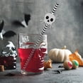 thumbnail image 6 of Halloween Decoration Indoor Outdoor Clearance Under $5.00! Thanksgiving Fall Decorations for Home, 24PCS Halloween Disposable Drink Straws 6Styles Witch Hat Skull Pumpkin Decor, 6 of 8