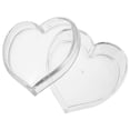 thumbnail image 2 of 1pc Portable Jewelry Case Heart-shaped Jewelry Container Acrylic Storage Box, 2 of 8