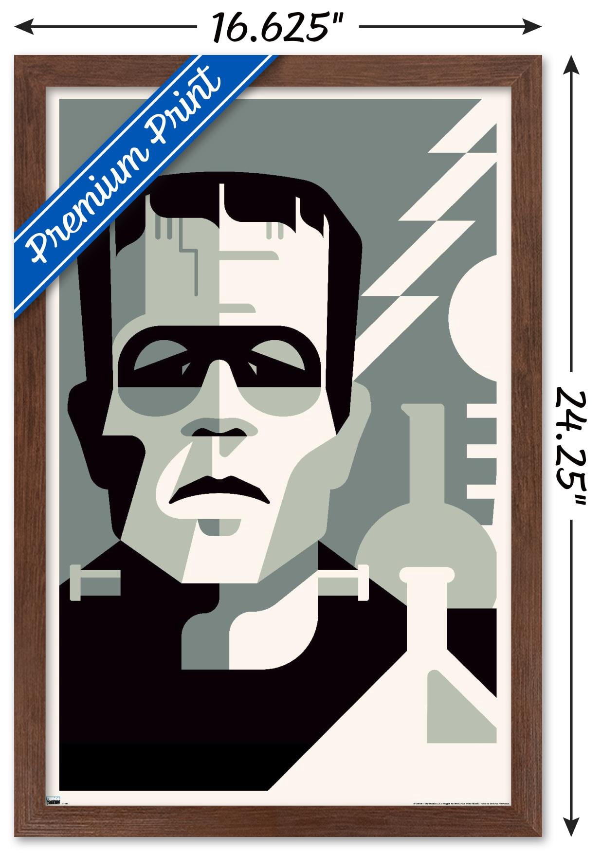 Frankenstein - Graphic Wall Poster, 14.725" x 22.375" Framed
