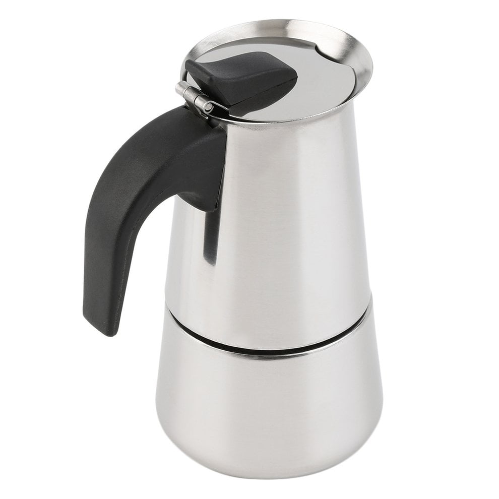 Stainless Steel Moka Espresso Coffee Pot Maker Percolator Stovetop 2/4/6/9 cup 