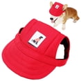 thumbnail image 2 of Pet Baseball Cap - Qyaukm Dog Hat Dog Sun Hat Dog Baseball Cap Dog Trucker Hat Dog Hats for Small Medium Large Dogs with Ear Holes Adjustable Breathable Design Outdoor All Season, 2 of 9