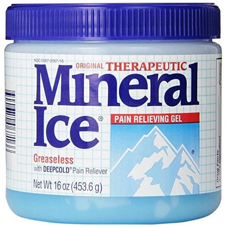 4 Pack - Mineral Ice Topical Analgesic Pain Reliving Gel 16Oz Each