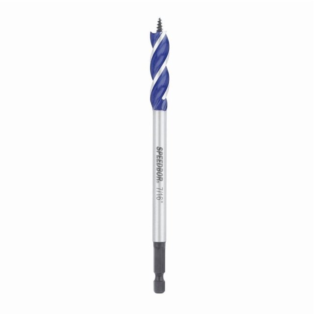 Broca para madera IRWIN Speedbor de acero al carbono 7/16 pulgadas x 6 pulgadas