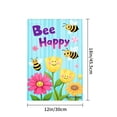 thumbnail image 4 of Amhnf Bee Happy Garden Flag With Bees And Flowers For Home Outdoor Garden Yard Decor 12x18 inch, 4 of 5