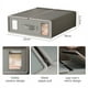 thumbnail image 5 of Caja De Almacenamiento Para Sbanas Oxford, Blanca, Gran Capacidad, Diseo Plegable, Para Guardar Ropa De Cama, Proteger Sbanas, Ideal Para Viajes, Juego De 4 Piezas, Ukhbmc | Gray, 5 of 7