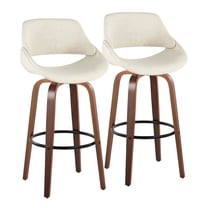 LumiSource Fabrico 30" Fixed-Height Barstool - Set of 2