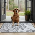 thumbnail image 4 of WERPE Flowers Leaves Bug Square Floor Mat for Home Entrance Outside Entry Yard Floor Patio 19.68*39.37 in, 4 of 6