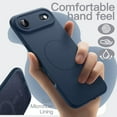 thumbnail image 3 of JETech Magnetic Silicone Case for iPhone 17 Air, Compatible with MagSafe, Silky Soft Touch, Shock Absorbing Phone Cover with Camera Lens Protection (Navy Blue), 3 of 6