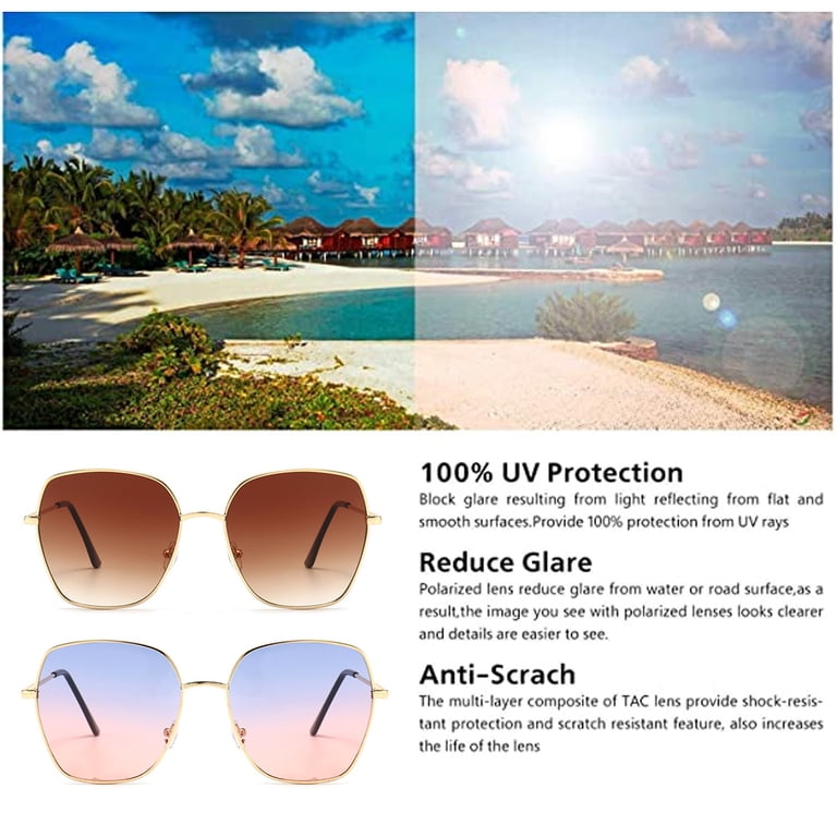 Sunglasses for Women Men Hippie Metal Frame Retro Rectangle  display picture 1
