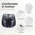 thumbnail image 6 of Lsque Elegant Feathered Floral Wings Printed Women's Running Shorts with Liner Pockets,Elastic Quick Dry Workout Athletic Gym Yoga Shorts,Womens High Waist Shorts-X-Large, 6 of 9