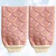 thumbnail image 4 of 2 guantes de baño con diseño de sirena para masaje de espalda, exfoliantes corporales, accesorios de baño, color rosa, 4 of 7