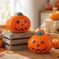 thumbnail image 5 of Cififendec Halloween Metal Candy Tins, 5.31"×4.72", Stacked Pumpkin Shaped Iron Storage Boxes for Tabletop Spooky Party Snack Treat Container Decor, 5 of 5