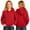 Red -CG38, variant on Dwellite Girls Lightweight Zip-Up Hoodie for Kids Soft Casual Hooded Sweatshirt with Pocket 5-15 Years Watermelon Red 100