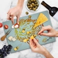 thumbnail image 4 of Astrology Cutting Board, Leo Zodiac Sign on Plain Background Sun Mystic Lion Self Power Universe Theme, Decorative Tempered Glass Cutting and Serving Board, Large Size, Orange, by Ambesonne, 4 of 5