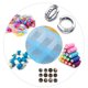 thumbnail image 4 of Caja de almacenamiento de joyas ajustable con 28 compartimentos: plástico PP transparente, para pendientes, anillos, collares y abalorios, 4 of 6