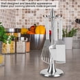 thumbnail image 4 of HURRISE Kitchen Supplies,Stainless Steel Cooking Utensil Stand Kitchenware Spatula Scoop Spoon Rotating Storage Rack,Cooking Utensil Holder, 4 of 8